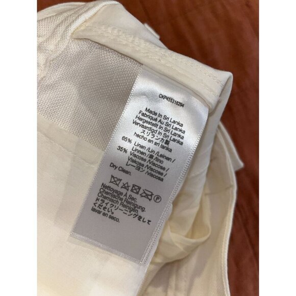 NWOT Madewell High-Waisted Tapered Denim Trousers Size 6 Cream  Womens - Picture 3 of 11